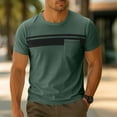 thumbnail image 1 of Donemore Men's Slim-Fit Contrast Pocket Short-Sleeve T-Shirt Urban Sports Breathable Quick-Dry Casual Top, 1 of 7