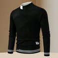 thumbnail image 1 of Donemore Men's Slim Fit Round Neck Long Sleeve Solid Knitted Sweater Casual Business Comfortable Versatile Men's Clothing, 1 of 8