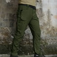 thumbnail image 1 of Donemore Men's Solid Color Elastic Waist Quick-Dry Stretch Cargo Pants Outdoor Hiking Water-Resistant Multi-Pocket Long Pants for Sports - Casual Trendy Design, 1 of 4