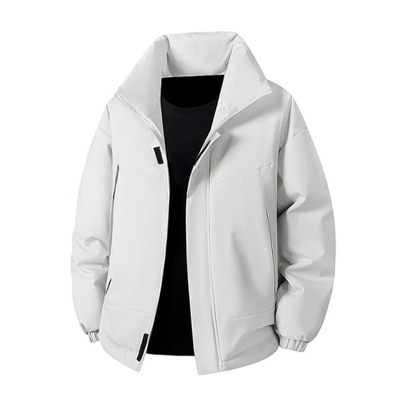 Donemore Men's Solid Color Lightweight Breathable Loose Fit Hooded Zipper Jacket for Summer Outdoor Casual Wear