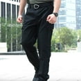 thumbnail image 1 of Donemore Men's Solid Color Outdoor Tactical Cargo Pants with Zip-Fly & Button Closure Multiple Pockets Quick-Dry Design Durable Breathable All-Weather Hiking Utility Tactical Pants, 1 of 7