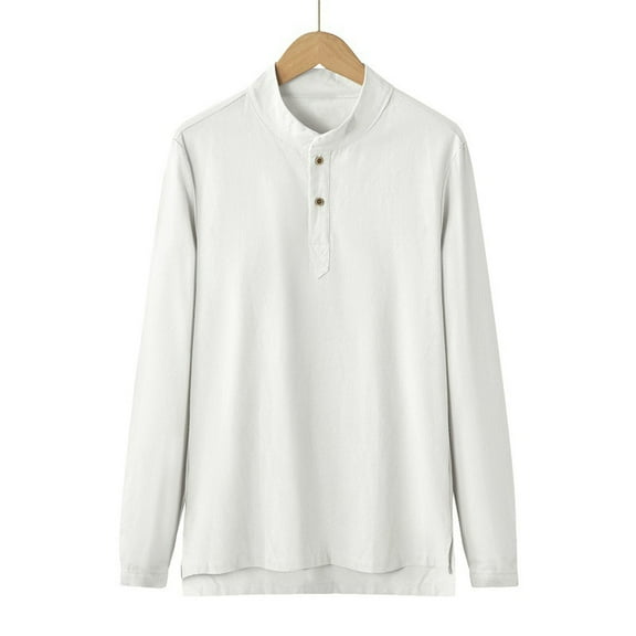 Donemore Men's Solid Color Thermal V-Neck Pullover Sweater Thickened Casual Base Layer Top Simple Versatile Knitwear