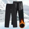 thumbnail image 1 of Donemore Men's Straight-leg Mountain Hiking Casual Pants,Fleece-lined Thermal Insulation Winter Solid Color Design,Business Outdoor Commuter Style Men's Clothing, 1 of 9