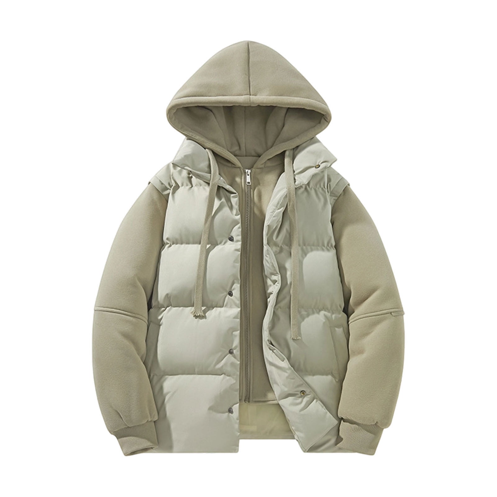 Fake Two-piece Utility Long Coat