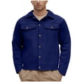 thumbnail image 1 of Donemore Men's Utility Work Jacket with Multi-Pocket Zipper Design Regular Fit Long Sleeve Collar Casual Outerwear, 1 of 8