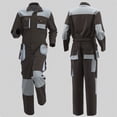 thumbnail image 1 of Donemore Men's Work Overalls Long Pants - Stylish Color Block Design, Durable Multi-Pocket Utility Jumpsuit for Casual and Professional Wear, 1 of 5