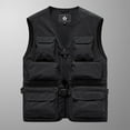 thumbnail image 1 of Donemore Multi-Pocket Men's V-Neck Utility Vest Lightweight Breathable Outdoor Casual Mountaineering Fishing Photography Multi-Functional Top Trendy Practical Design, 1 of 4