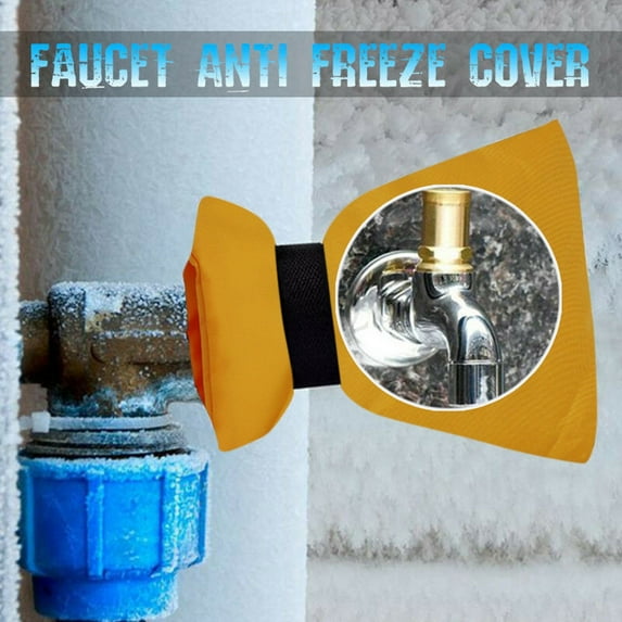 Donemore Outdoor Faucet Covers for Winter Freeze Protection, Protective Cover for Winter, Water Spigot Covers Winter Insulated, Pipe Wrap Insulation Cover Outside Faucet Freeze Protector