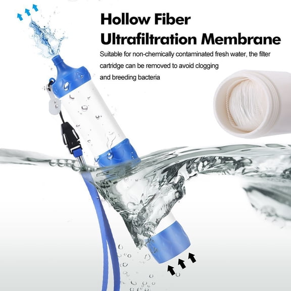 Donemore Portable Water Filter Straw, Camping Water Filtration System, Water Purifier Survival for Travel, Backpacking and Emergency Preparedness