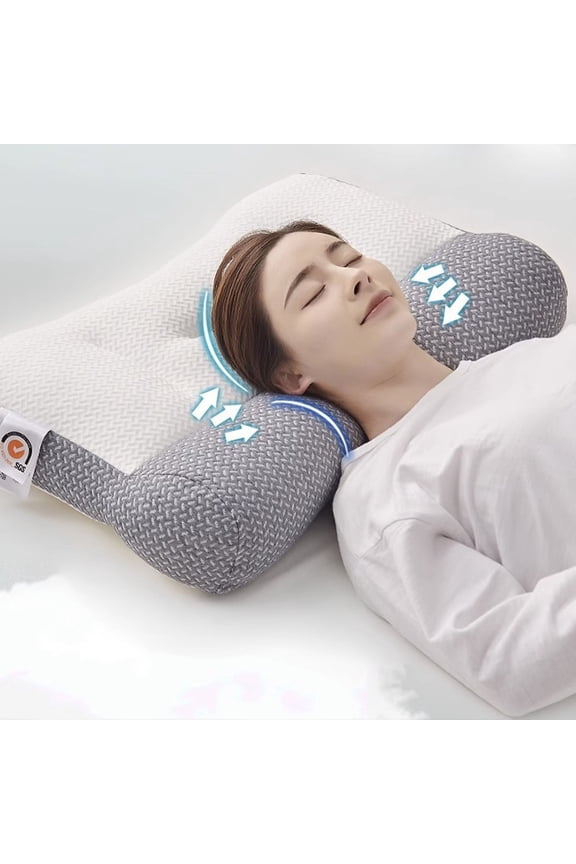 Reverse Traction Pillow - Neck Support Pillow, TMJ & Neck Pain Relief, Neck Stretcher Relaxer