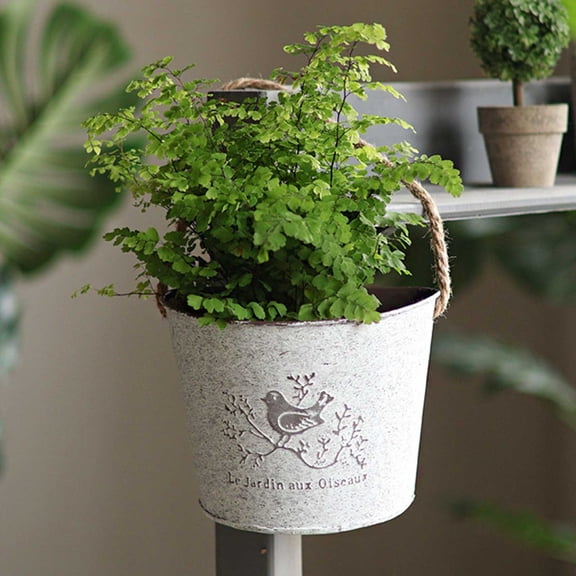 Donemore Wall Mounted Corner Planter Flower Metal Gold Bird for Indoor Outdoor Garden Home Decor Plant Container Gardening for Home Garden Indoor Outdoor Decoration
