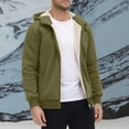 thumbnail image 1 of Donemore Winter Warm Sherpa-Lined Zip-Up Hooded Jacket for Men - Thickened Heavy Wool, Adjustable Hood & Side Pockets, Windproof Cuffs, Cold Weather Coat for Daily Commute & Winter Outdoor Trips, 1 of 6