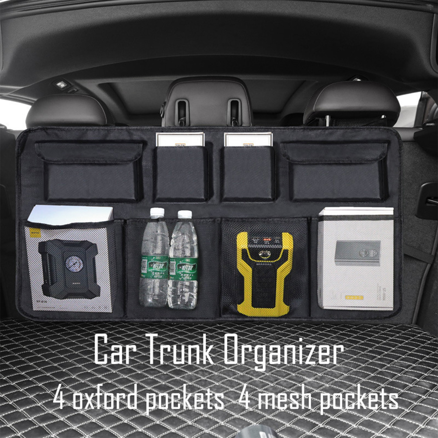 Fronttech Car Seat Back Organizer, Auto Seat MultiPockets Travel Storage Bag, Insulated Car