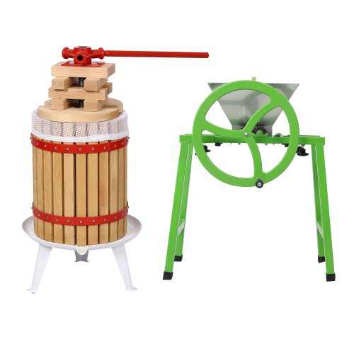 Donext Fruit Wine Press and Crusher and Filter Bag, Manual Juice Maker for Kitchen