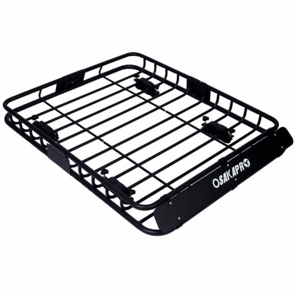 Donext Rooftop Cargo Carrier Basket Motoring Roof Rack,Top Mount Roof Rack 42" black steel