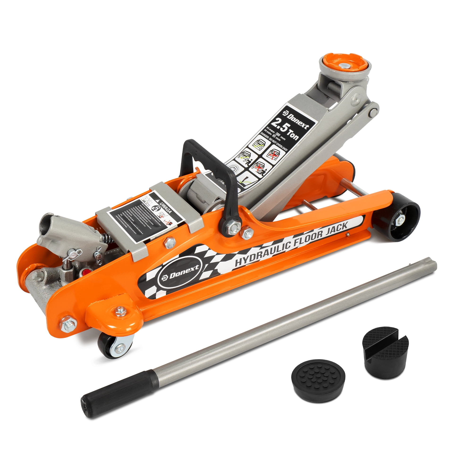 Donext Steel Floor Jack, Low Profile Hydraulic Racing Floor Jack, 2.5