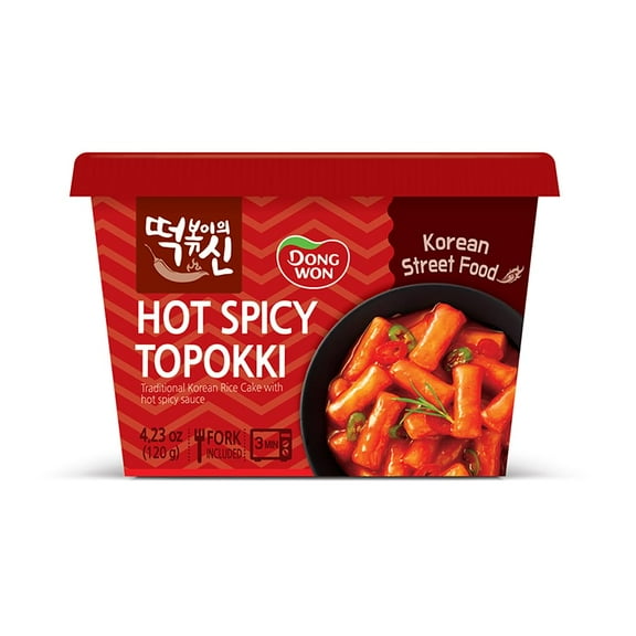 Dong Won Cup Tteokbokki Spicy Sauce 4.23 oz (Pack of 8)