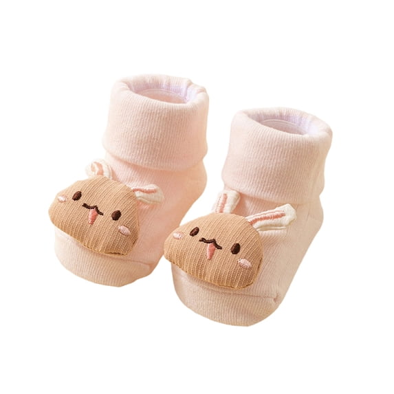 Dongfang Baby Socks Toddler Cute 3D Penguin Cartoon Ribbed Fold-Over Ankle Socks Daily Home Play Soft Socks