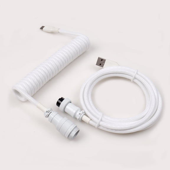 Dongguan aviator Colored Connector Coiled Keyboard Cable Usb c Coile Mechanibal Keyboard Cable