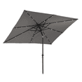 thumbnail image 1 of Donglin 8.20' Gray Octagon Market Patio Umbrellas, Rustfree, 1 of 1