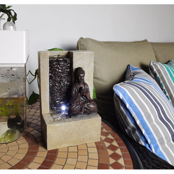 Donglin Furniture Indoor Buddha Tabletop Fountain with LED Light