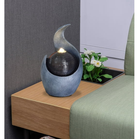 Donglin Indoor Zen Ball Tabletop Fountain with LED Light