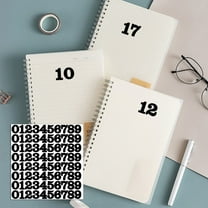 Dongrere 1 Inch Self-Adhesive Number Stickers for Mailbox Labeling & Scrapbooking – 10 Digits, Easy Peel & Stick