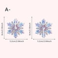 thumbnail image 1 of Dongrere 1 Pcs Acrylic Snowflake Hanging Ornament for Xmas Tree Window Winter Holiday Decor, 2.36", A, 1 of 2