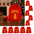 thumbnail image 1 of Dongrere 10 Pcs Red Velvet Drawstring Gift Pouches, Mini Candy Treat Bags for Christmas Party Favor Holiday Use, 7.8x5.9 Inch, D, 1 of 6