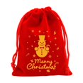 thumbnail image 1 of Dongrere 10 Pcs Red Velvet Drawstring Gift Pouches, Mini Candy Treat Bags for Christmas Party Favor Holiday Use, 7.8x5.9 Inch, E, 1 of 5