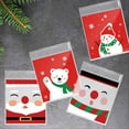 thumbnail image 1 of Dongrere 100-Pack Christmas Bags Set Christmas Gift Bag Holiday Party Favors for Candy and Small Gifts, 1 of 6
