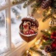 thumbnail image 1 of Dongrere 2D Goat Acorn Ornament, Acrylic Christmas Hanging Ornament for Xmas Tree Cabin Holiday Decor, 3.15", 1 of 6