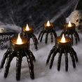 thumbnail image 1 of Dongrere 5 Pcs Halloween Decorations - Skeleton Hand Flameless Lights, Plastic LED Candle Lamps for Table Mantel Party Decor, 1 of 7