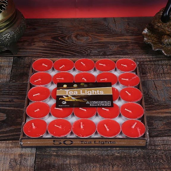 Dongrere 50Pcs Scented Tealight Candles, Small Candle for Mother's Day, Anniversary, Valentine's Day, Birthday