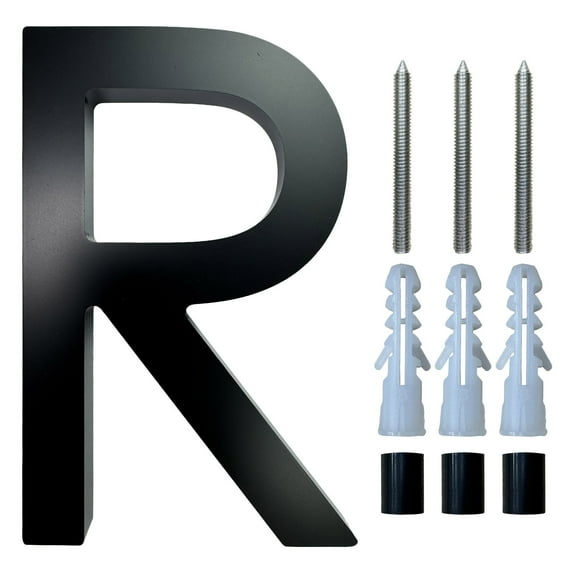 Dongrere 5In Acrylic Alphabet House Numbers - DIY Address Sign for Outdoor Use, Easy Install Weatherproof Address Plaques for Home, Office & Gate