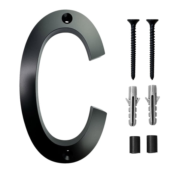 Dongrere 5In Acrylic Alphabet House Numbers - DIY Address Sign for Outdoor Use, Easy Install Weatherproof Address Plaques for Home, Office & Gate