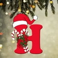 thumbnail image 1 of Dongrere Acrylic Christmas Initial Ornament - Family Name Christmas Tree Pendant for Personalized Holiday Display, 1 of 6