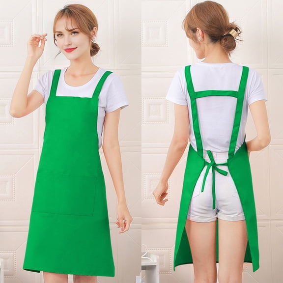 Dongrere Apron for Men Women, Cooking Kitchen Chef Apron, Stain Resistant Work Apron for Kitchen Restaurant Use, Army Green