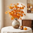 thumbnail image 1 of Dongrere Artificial Fall Branch with Maple Leaf & Pumpkin, Faux Autumn Decorative Stems for Thanksgiving Halloween Mantel Home Table Decor, 23.6 Inch, B, 1 of 7