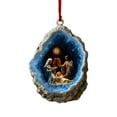 thumbnail image 1 of Dongrere Blue and White Decorative Ornaments for Christmas Tree Hanging Ornament with Nativity Printing for Car Mirror Acrylic Automotive Decor for the Holidays, 1 of 6