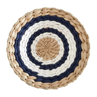 Dongrere Bohemian Wall Decor, Crochet Round Wall Hanging, Straw Bed Hanging for Mantels, Front Doors, Living Room, Balcony