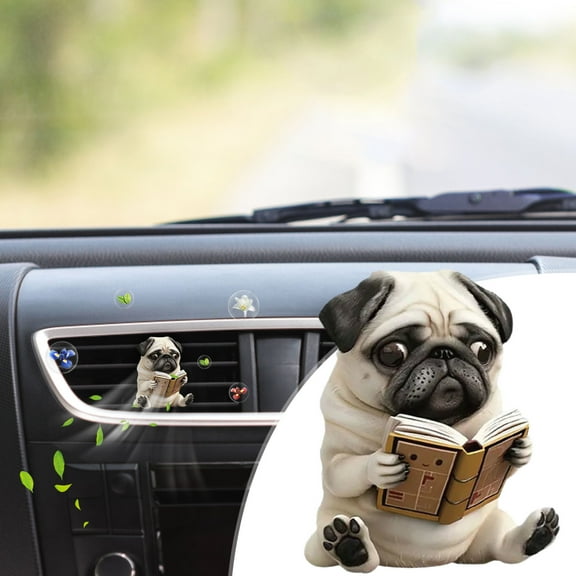 Dongrere Car Vent Diffuser Acrylic Dog Decoration Car Aroma Diffuser for Man and Woman