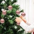 thumbnail image 1 of Dongrere Christmas Ball Ornament Set, 6 Pcs Hanging Baubles for Xmas Tree Holiday Decor, 2.36", C, 1 of 4