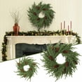 thumbnail image 1 of Dongrere Christmas Door Wreath Lifelike Xmas Wreath Christmas Decorations for Indoor Window Wall Stairs Room Home Office Decor Kitchen, 1 of 8