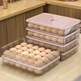 thumbnail image 1 of Dongrere Clear Egg Storage for Refrigerator 24-Capacity Egg Container with Lid Space-Saving Egg Holder for Kitchen, 1 of 6