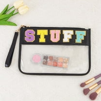 Dongrere Clear Zippered Pouch for Snacks, Makeup & Toiletries – Waterproof Portable Organizer Bag Snack Bag with Zipper