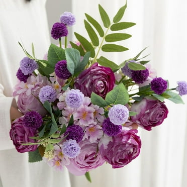 Dongrere Clearance Artificial Rose Flower Stems 1Pcs Fake Flower Bouquet for Vase Decor Decorate Wedding Essentials