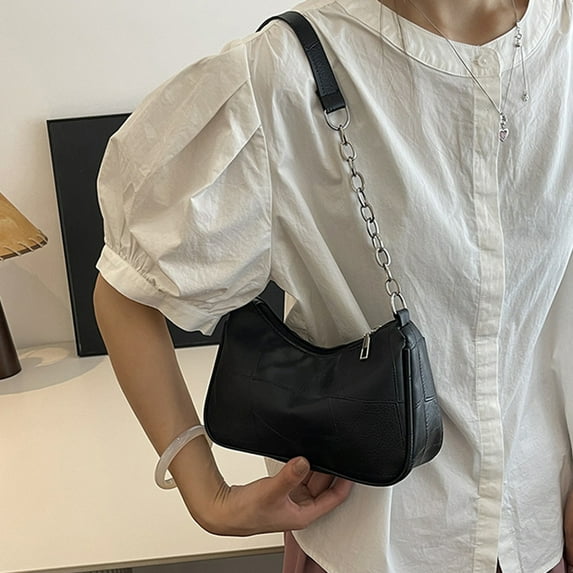 Dongrere Crescent Bag Leather Handbag Crossbody Bag with Organized Compartments for Commuting | Lightweight Everyday Purse