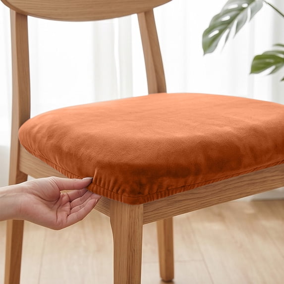 Dongrere Dining Chair Seat Cover Washable Anti-Slip Rectangle Chair Cushion Protector for Kitchen Dining Chairs Use, 18x22 Inch, A