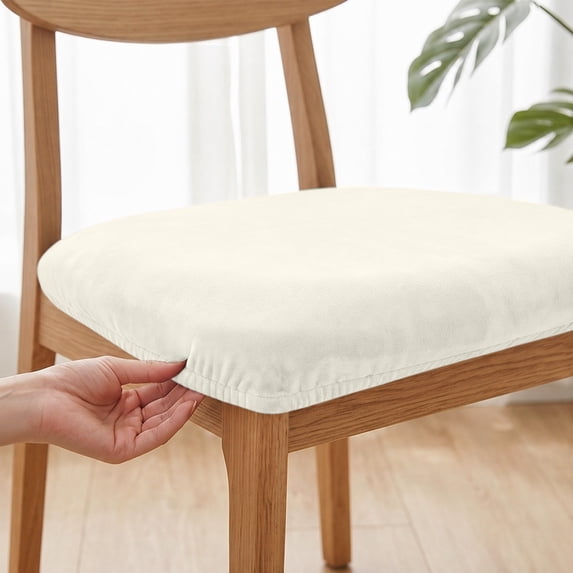 Dongrere Dining Chair Seat Cover Washable Anti-Slip Rectangle Chair Cushion Protector for Kitchen Dining Chairs Use, 18x22 Inch, J